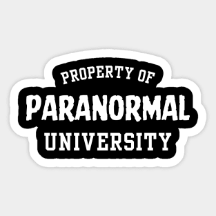 Paranormal Investigator University Sticker